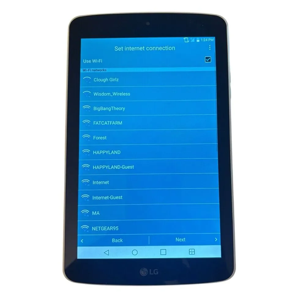 LG G Pad F 7.0 LK430 Android 5 Tablet (Sprint) - 8GB White Excellent Condition